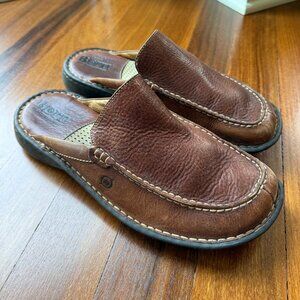 Born Leather Sz 10 Mule / Clog / Slip on Loafer